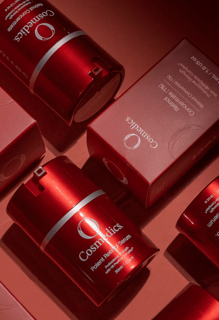 retinol-serums O Cosmedics Retinol Serums with boxes