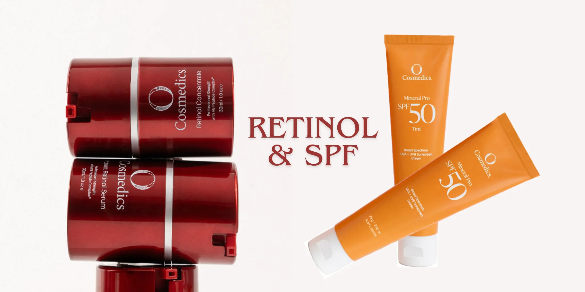 retinol-spf-skincare-duo Retinol and SPF skincare duo